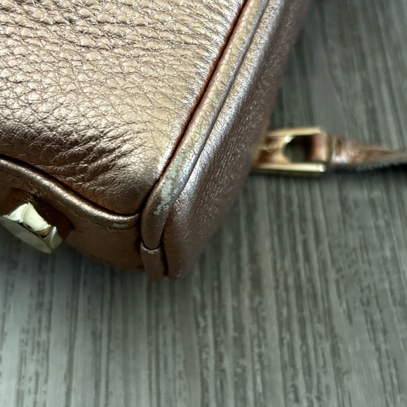 REBECCA MINKOFF ROSE GOLD 3 Zip crossbody purse, gold hardware - Picture 8 of 14